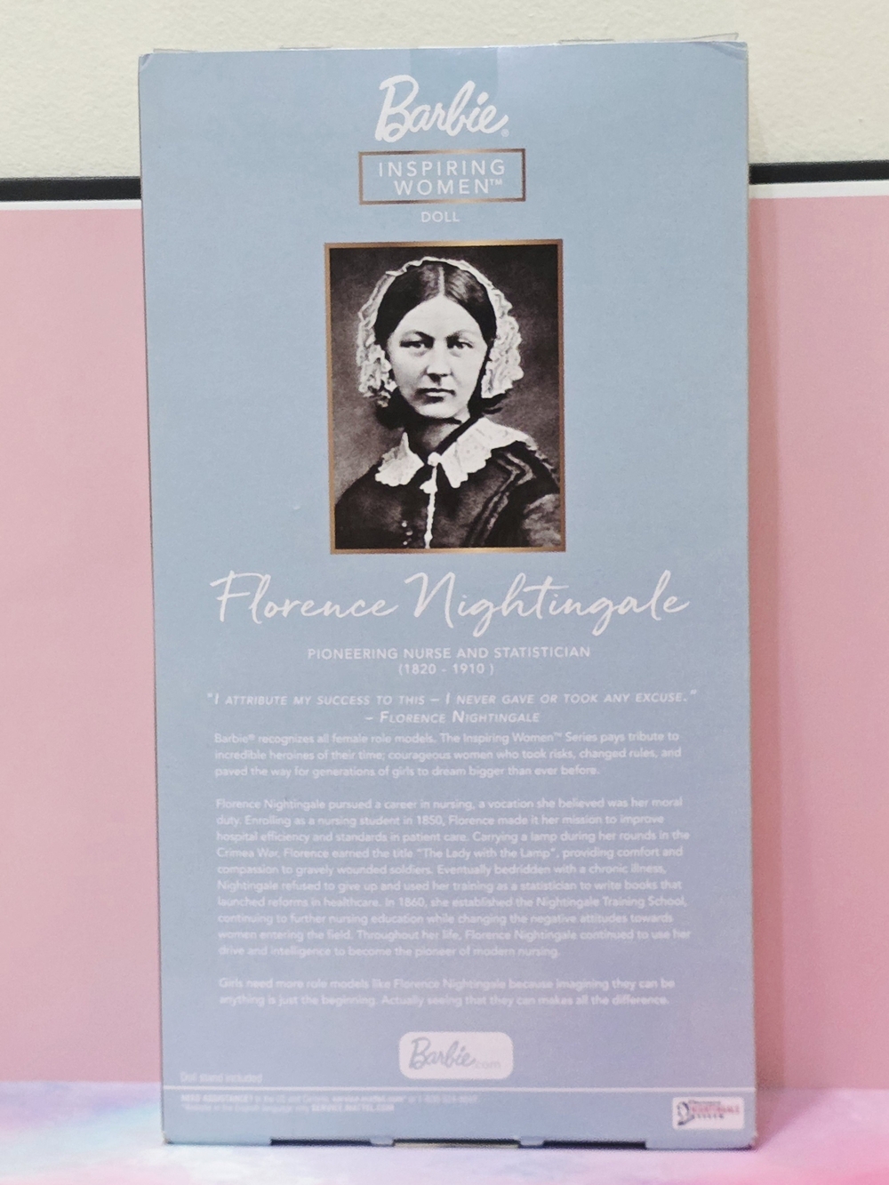 Florence Nightingale Barbie Inspiring Women Doll - Picture 6 of 16